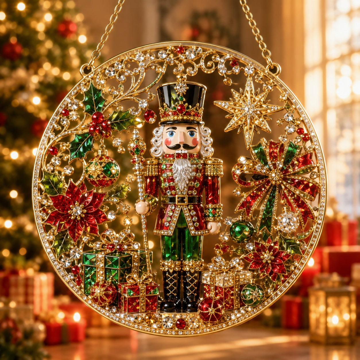 🔥Limited time 70% OFF - 🎅✨Christmas Suncatcher Diamond Art Hanging Ornament Kit – Sparkling DIY Window Ornament