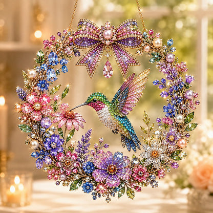 🔥Limited time 70% OFF🔥 Bird Pearl Art Diamond Painting Wreath Kit