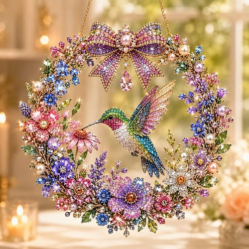 🔥Limited time 70% OFF🔥 Bird Pearl Art Diamond Painting Wreath Kit