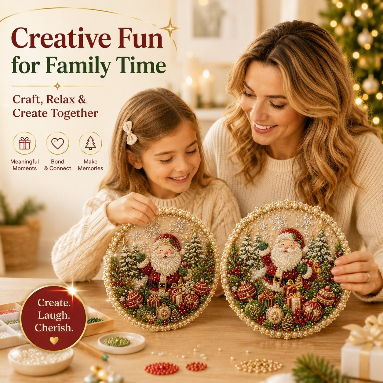 ✨Four Seasons Pearl Wreath DIY Kit - Sparkling Seasonal Decor 💎