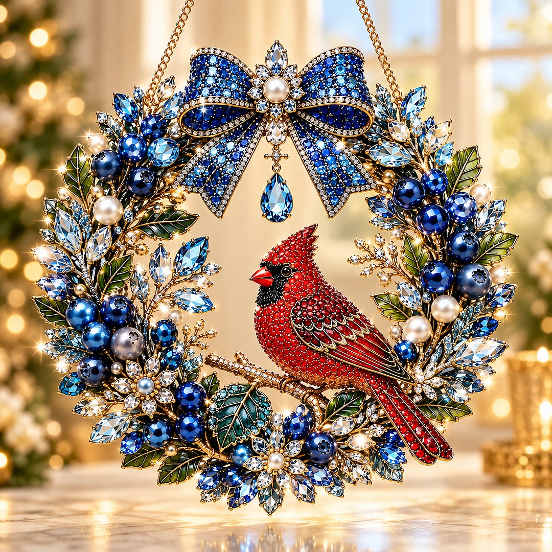 🔥Limited time 70% OFF🔥 Bird Pearl Art Diamond Painting Wreath Kit