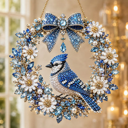 🔥Limited time 70% OFF🔥 Bird Pearl Art Diamond Painting Wreath Kit
